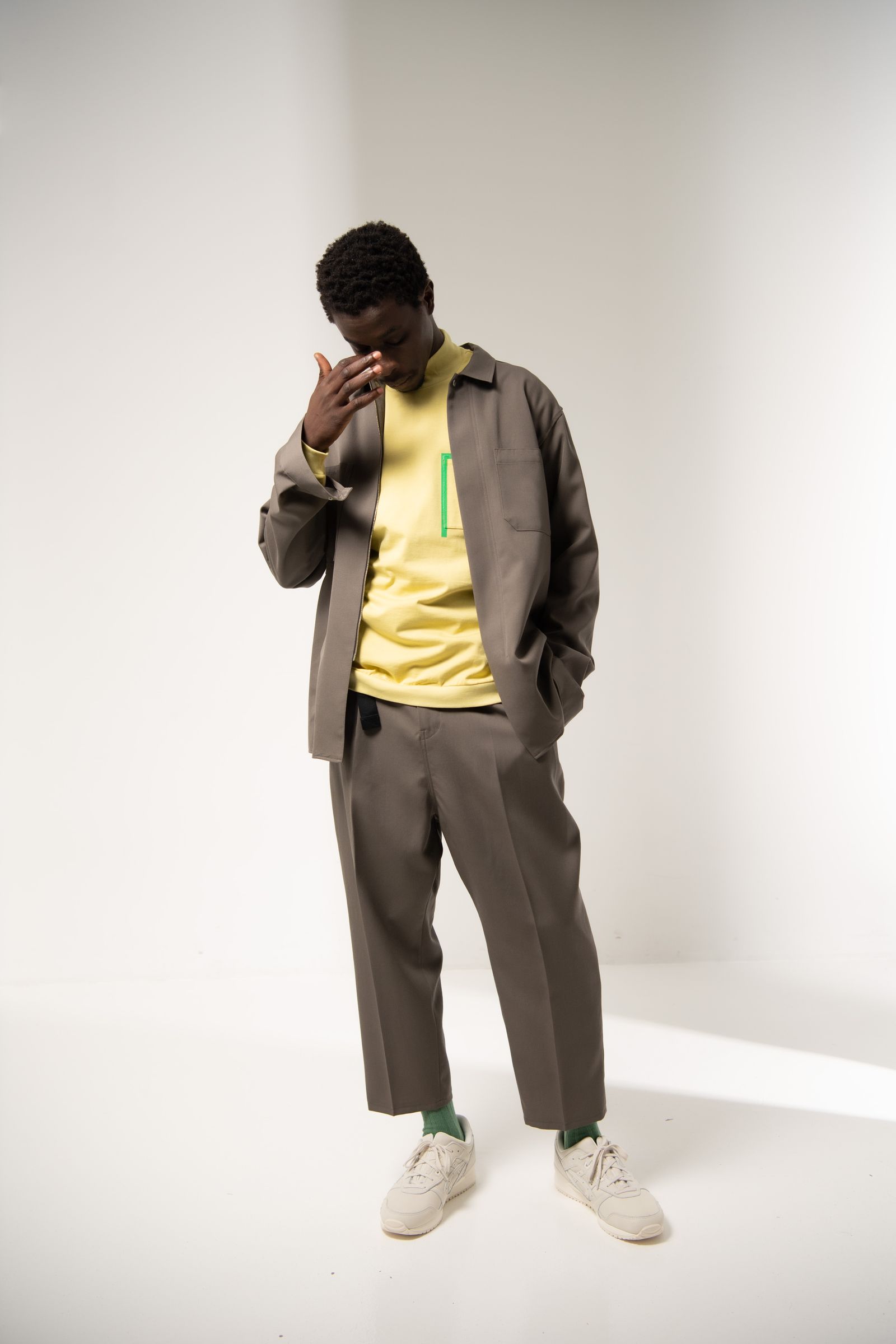 「予約商品」RELAXED TROUSERS (STEEL)