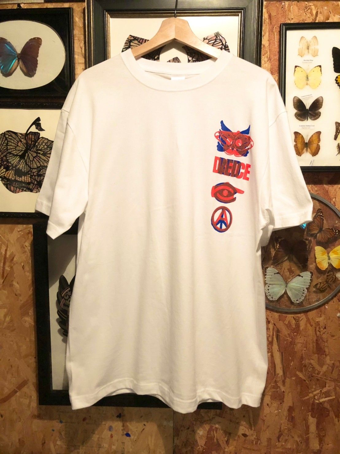 「予約商品」FUKURO×Butterfly anarchy symbol T-shirt 01
