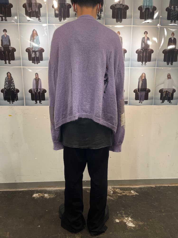 KURT’S MOHAIR CARDIGAN / モヘア カーディガン (Black, Purple)