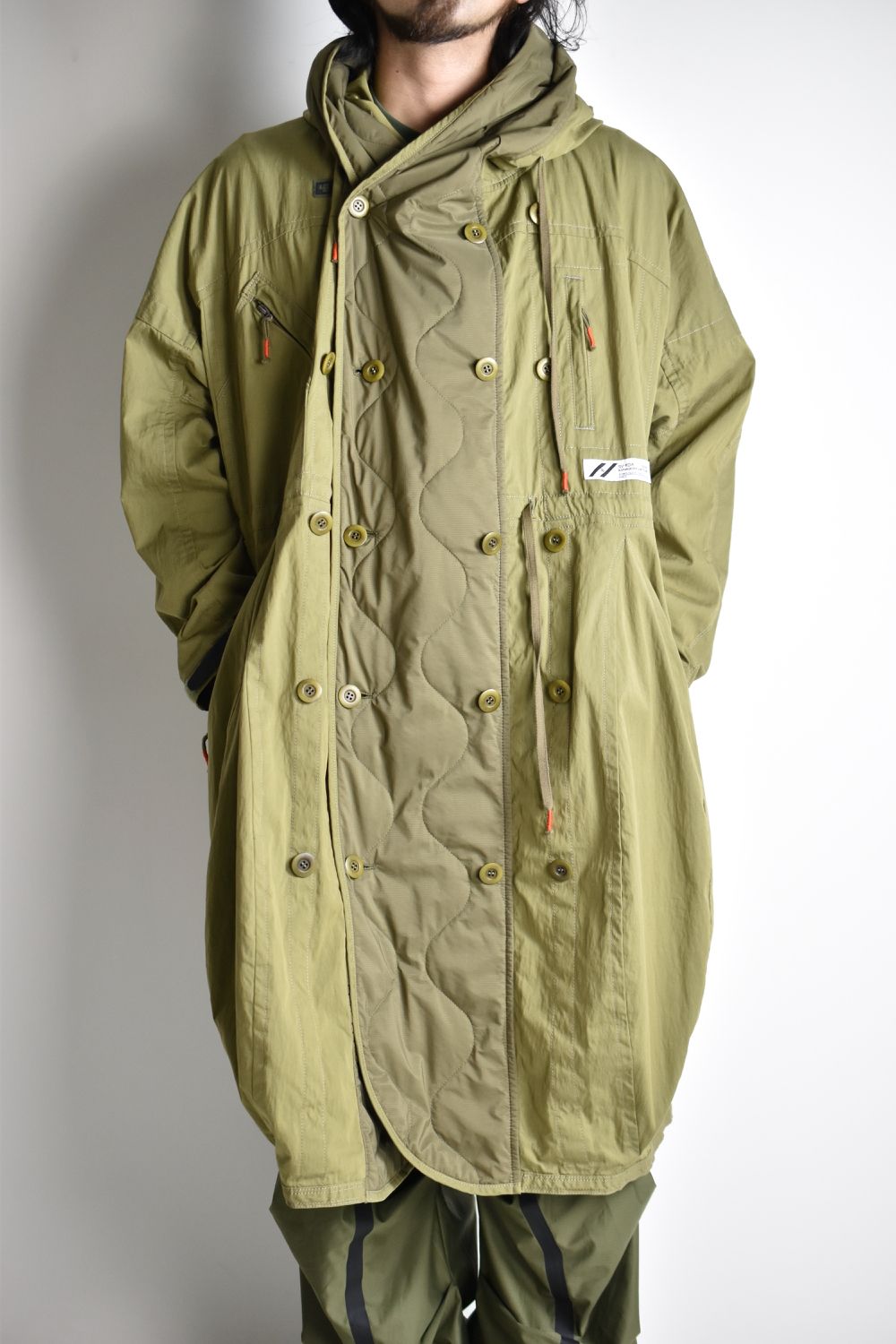 FLIGHT BALLOON WIDE LONG COAT c/#2 KHAKI