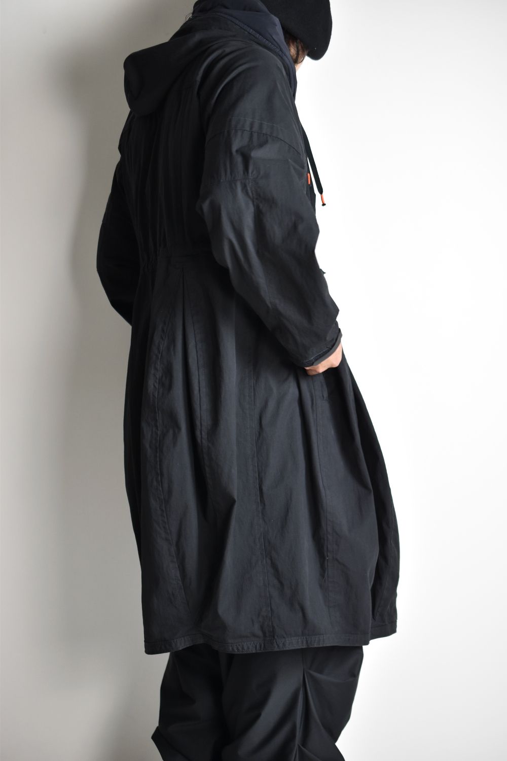 FLIGHT BALLOON WIDE LONG COAT c/#1 BLACK