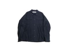 MOLESKIN PLEATS SHIRTS (BLACK)
