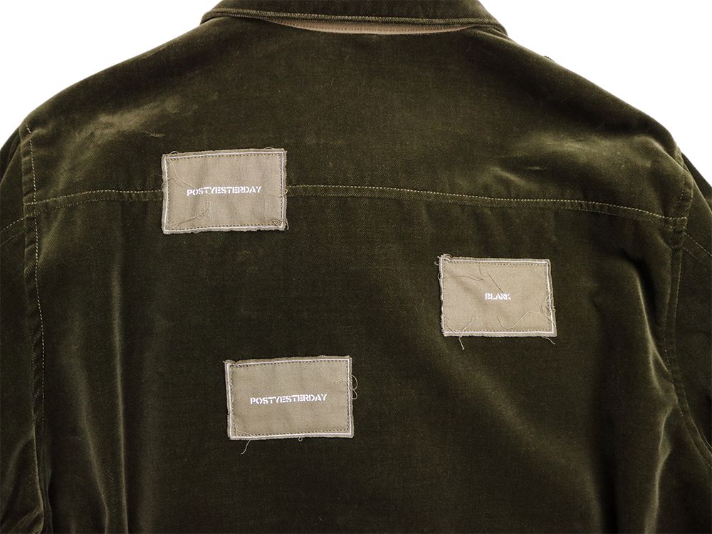 VELVET AVIATOR JACKET (OLIVE)