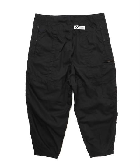 FLIGHT PLEATED SUSPENDER TROUSERS c/#1 BLACK