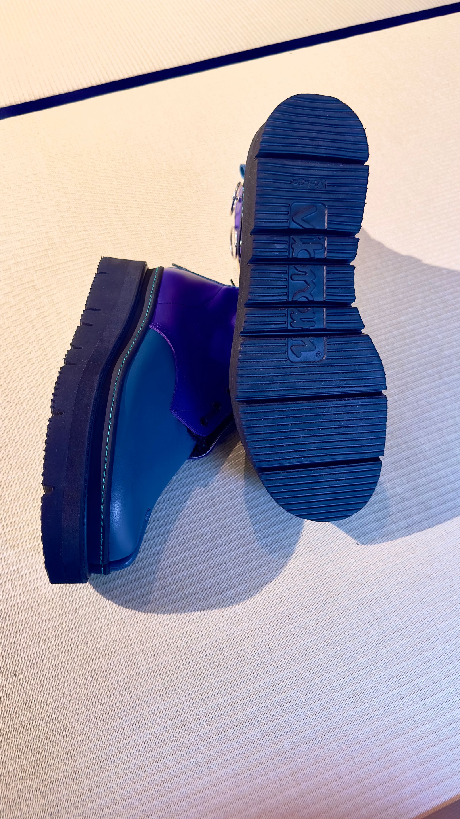 TABI COMBAT BOOTS / レースアップブーツ (BLACK,BLUE)