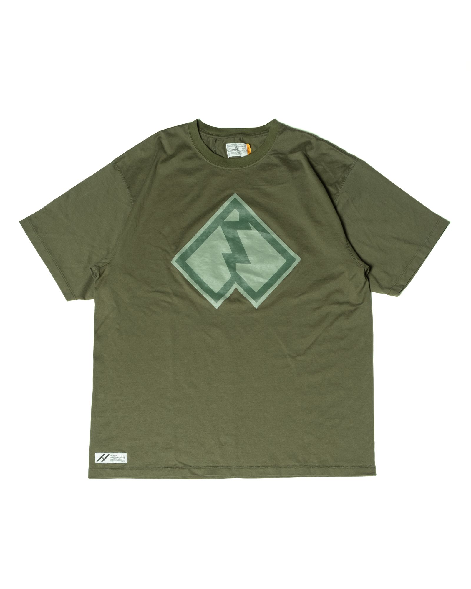 「予約商品」BACK-SEAM EMBLEM PLAIN TEE / col: OD