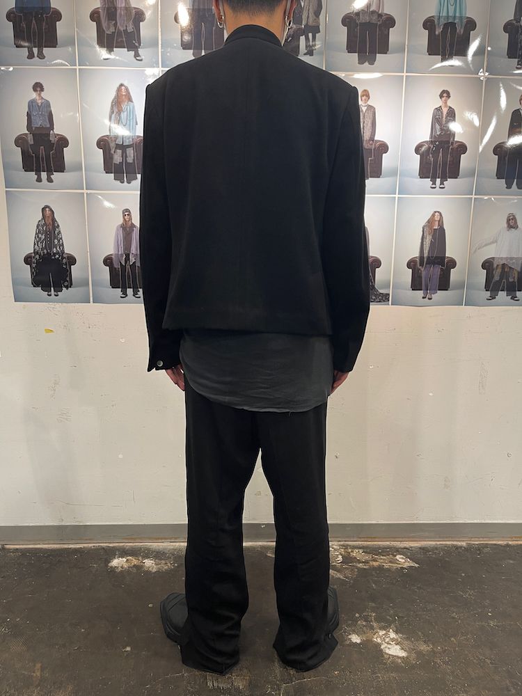 HENDRIX’S EMBROIDELY JACKET / スタンドカラー ジャケット (Black, Charcoal Gray)