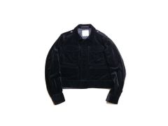 VELVET AVIATOR JACKET (BLACK)