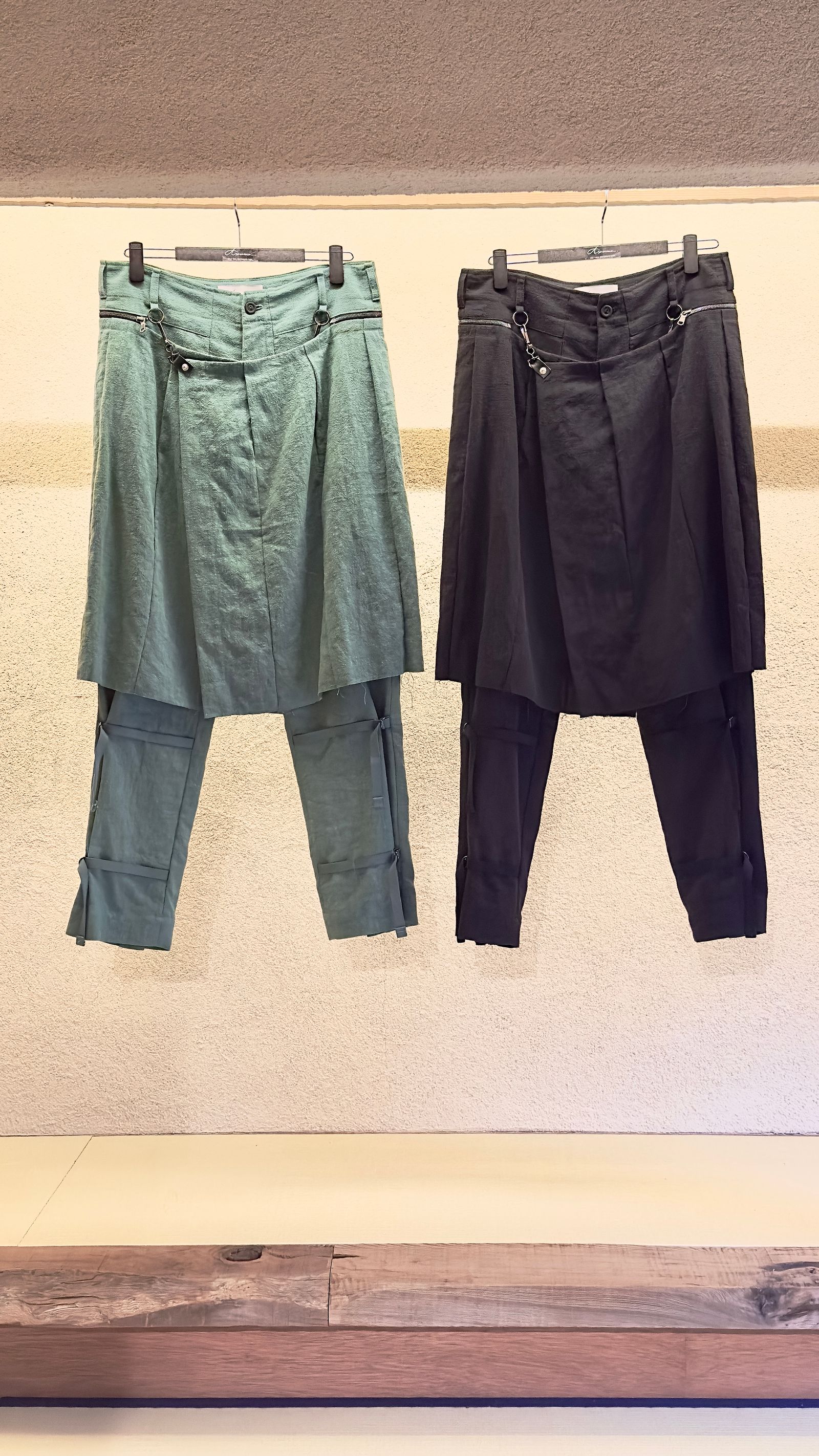 TATTUKE BONAGE SKIRT PANTS / ボンテージパンツ (BLACK,GRAY,GREEN)