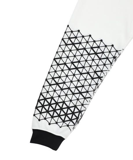GEOMETRIC PATTERN L-SLEEVE c/#3 WHITE