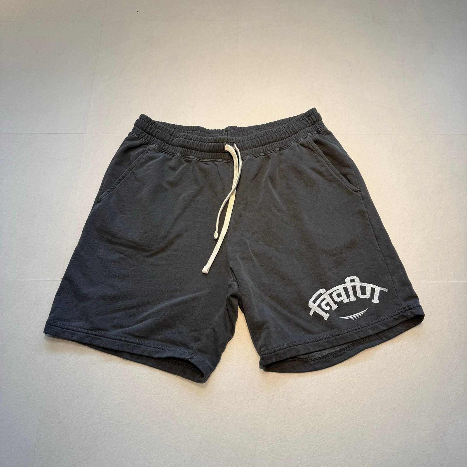 Heve♡rubber pants、ラバーパンツ、36サイズ、キャメル REAL CRUSH CLOTHING ベルト付き カーゴショーツ カーゴパンツ