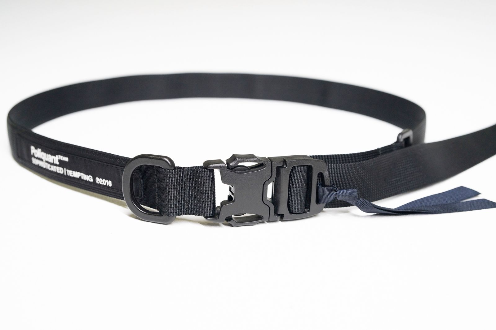 THE SECURE LOCK BUCKLE LOGO TAPING BELT / ウェビング ベルト (Black)