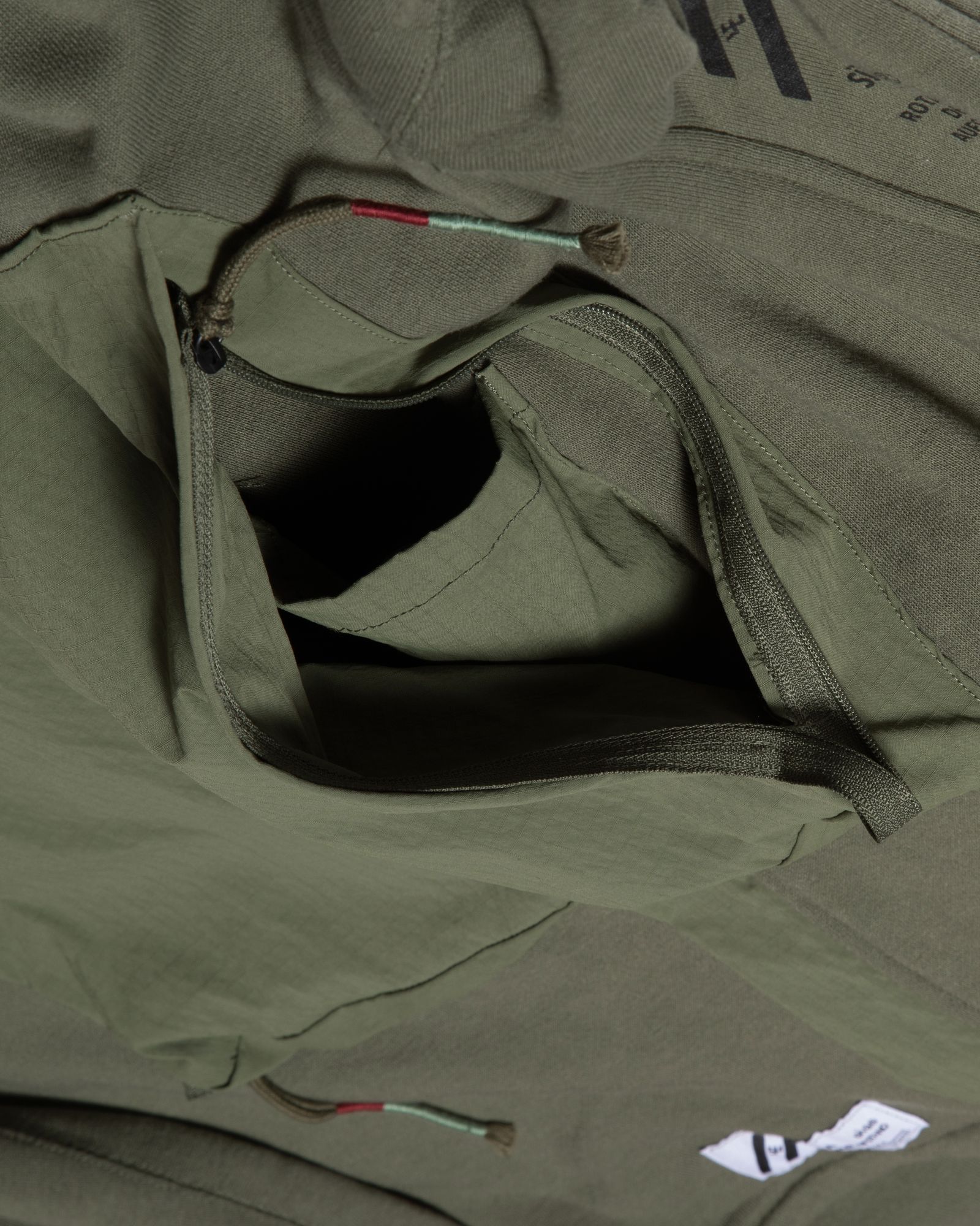 「予約商品」LOWCHEST-PKT ZIP JOGGER LOOSE-FIT HOODIE / col: KHAKI