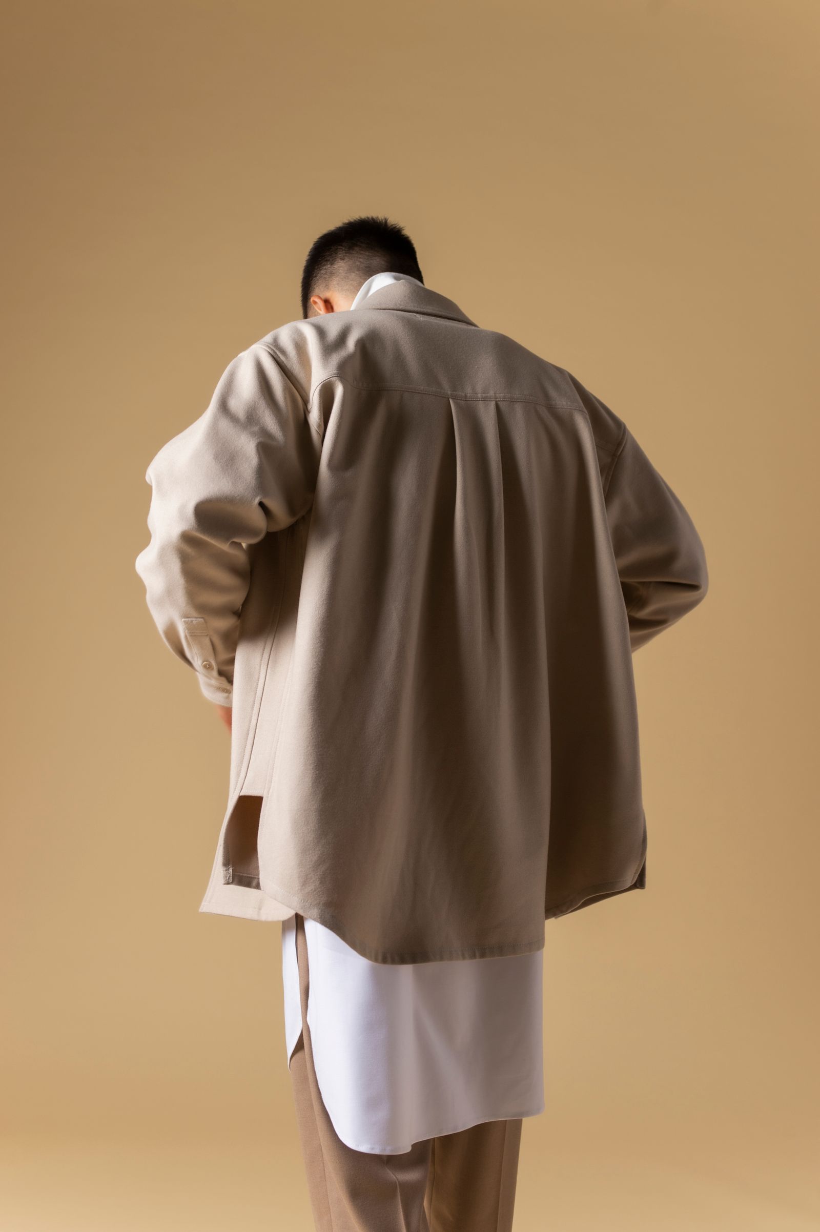 OVERSIZED HEAVY SHIRT (IVORY)