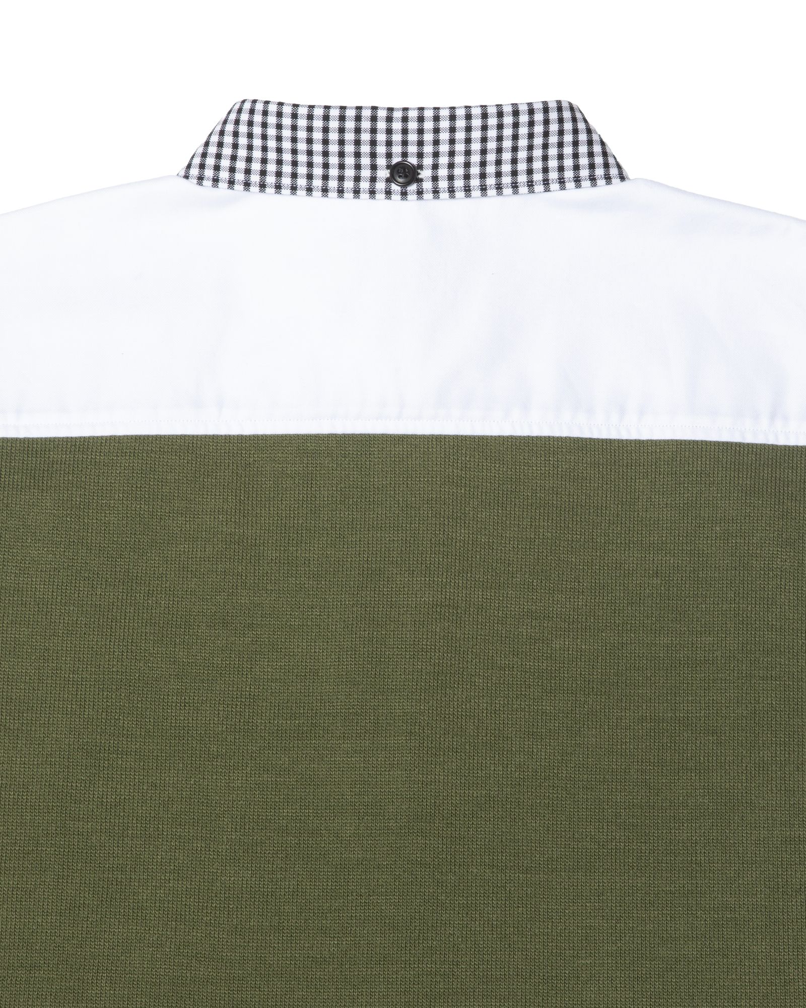PASTED V-NECK BUTTONDOWN OVERSIZED SHIRTS / col: KHAKI