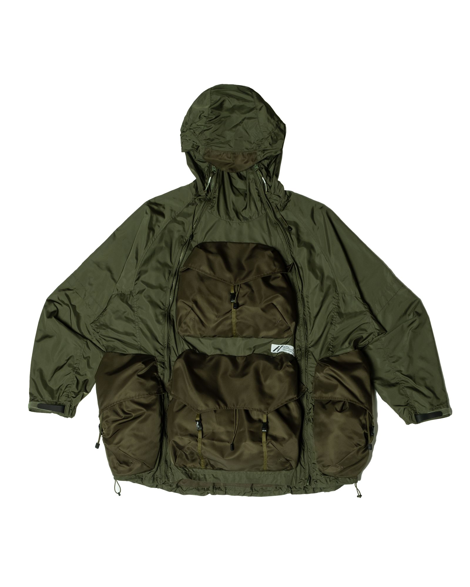 「予約商品」ALICE-PACKS W-ZIPPER WIDE HOODED JACKET / col: KHAKI