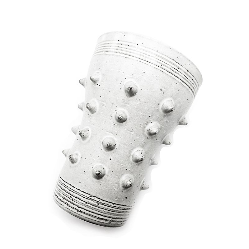 CORN STUDS BEERCUP "WHITE" -陶器タンブラー-