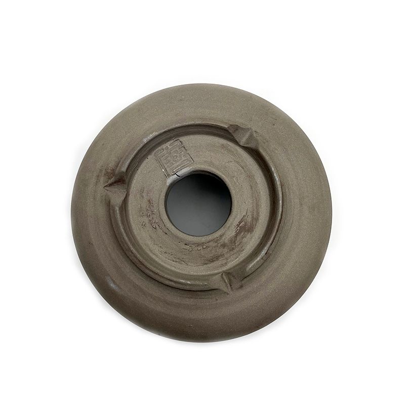 CONSTRICTION POT(L)   -陶器鉢-