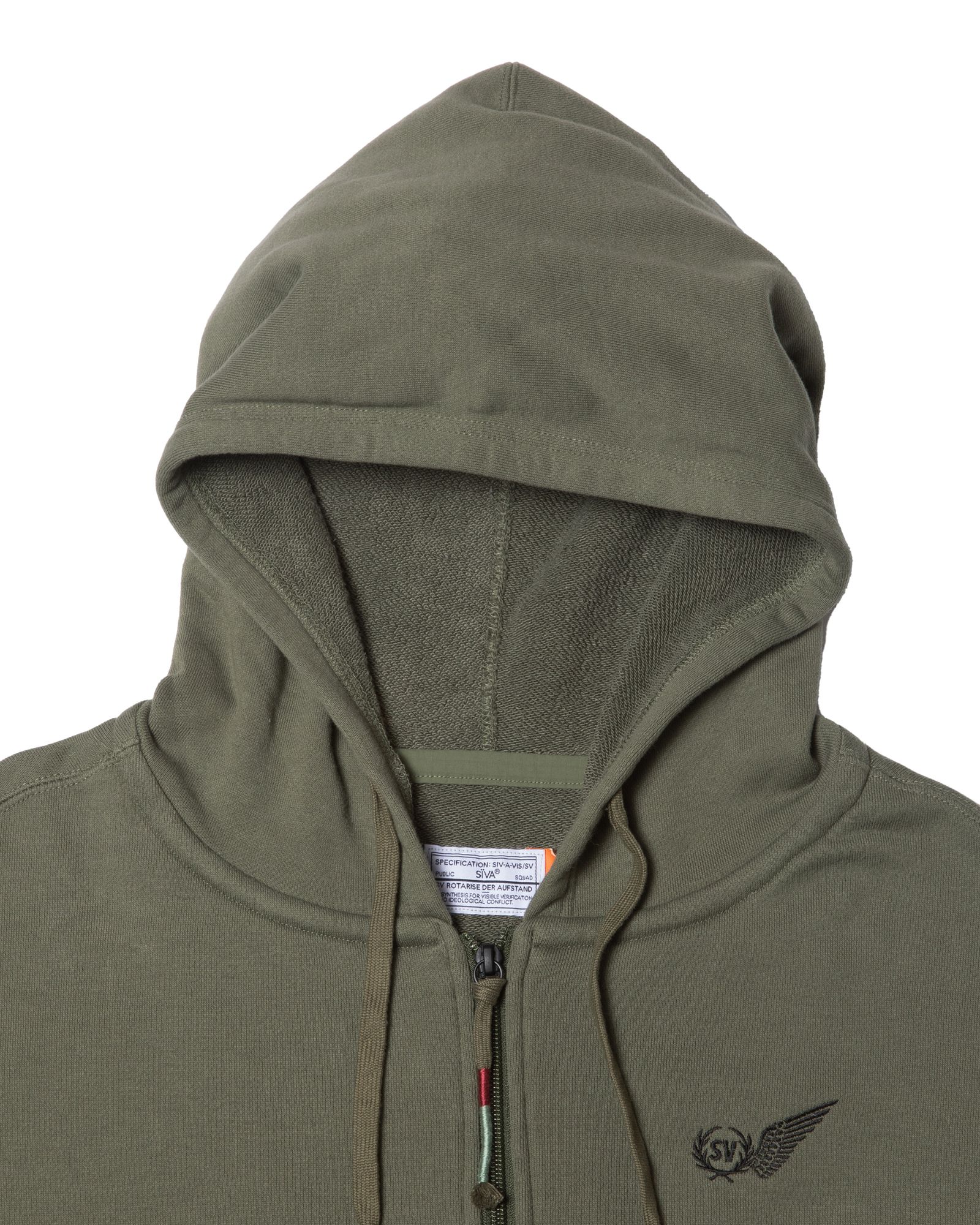 「予約商品」LOWCHEST-PKT ZIP JOGGER LOOSE-FIT HOODIE / col: KHAKI