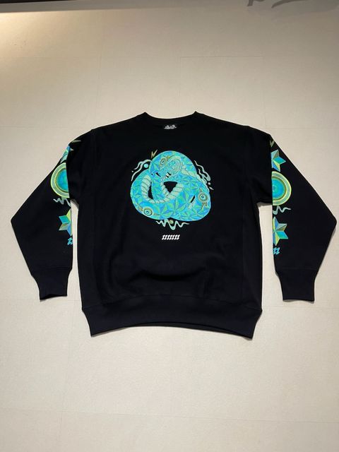 ウロボロス スウェットクルーネック BLACK
