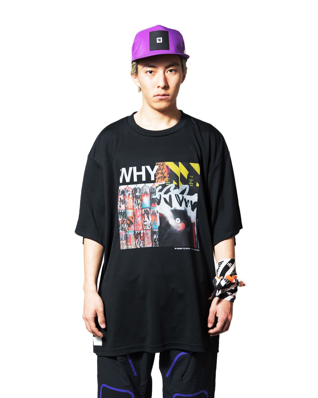WHY x RATFACE WIDE DRY-TEE / col: BLACK