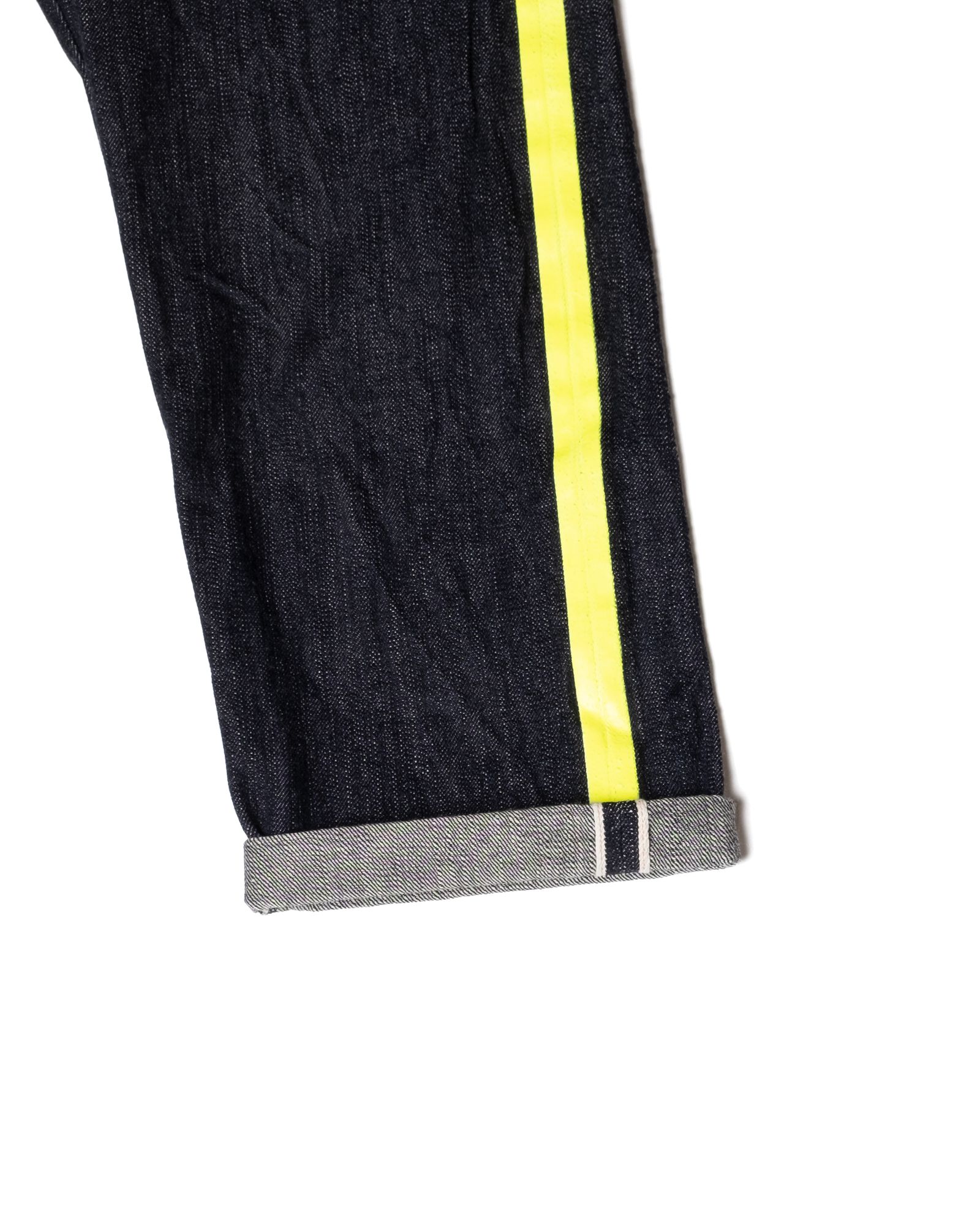 「予約商品」RIPSTOP LOWER-LEG DENIM PANTS / col: BLACK X INDIGO