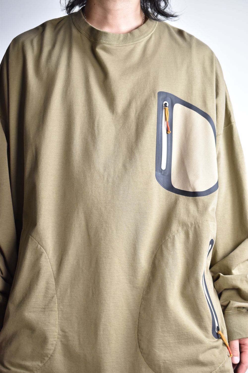 TOO BIG BAGGY NECK JERSEY c/#3 SAND