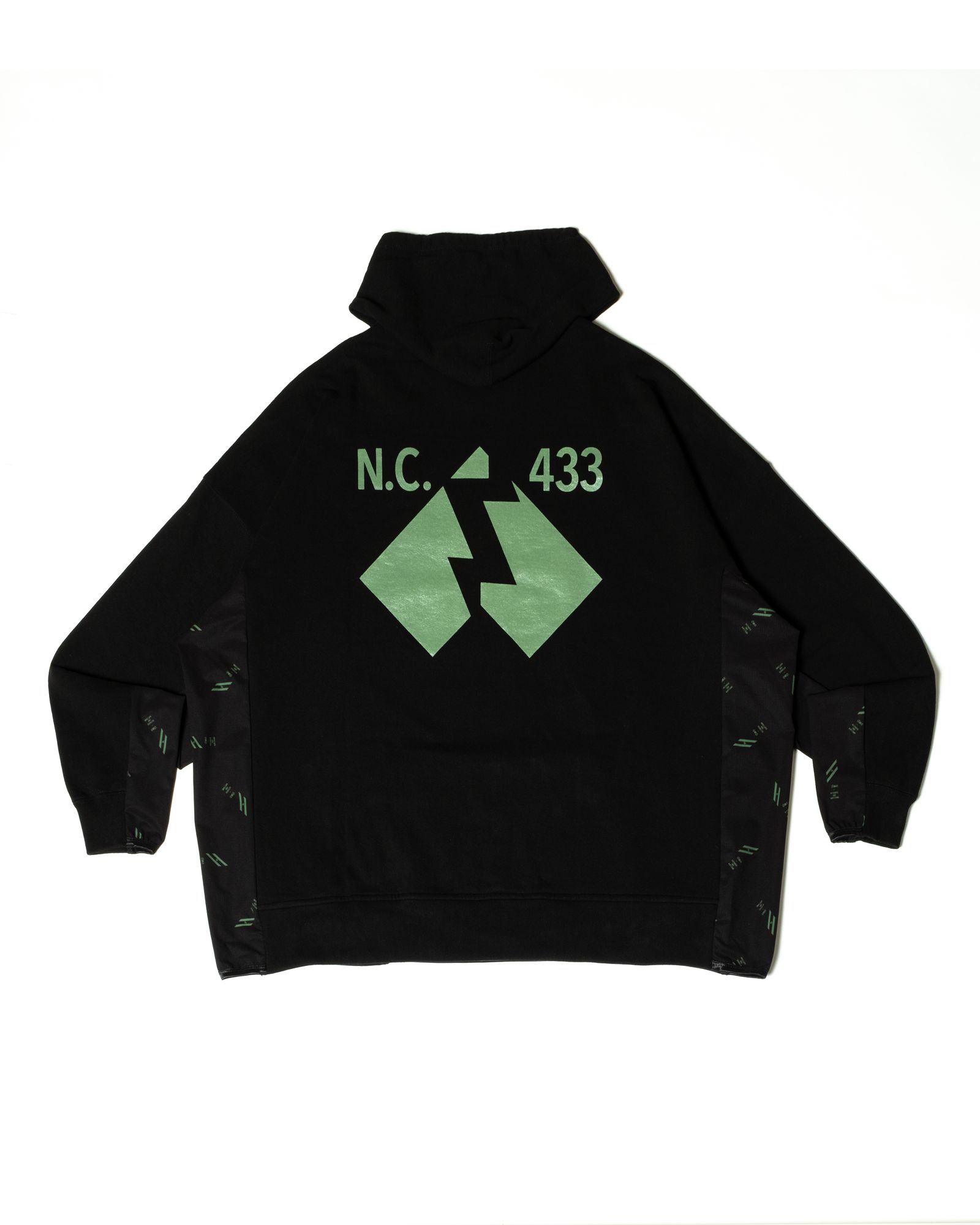 「予約商品」KANGAROO-POCKET WIDE JOGGER HOODIE / col: BLACK