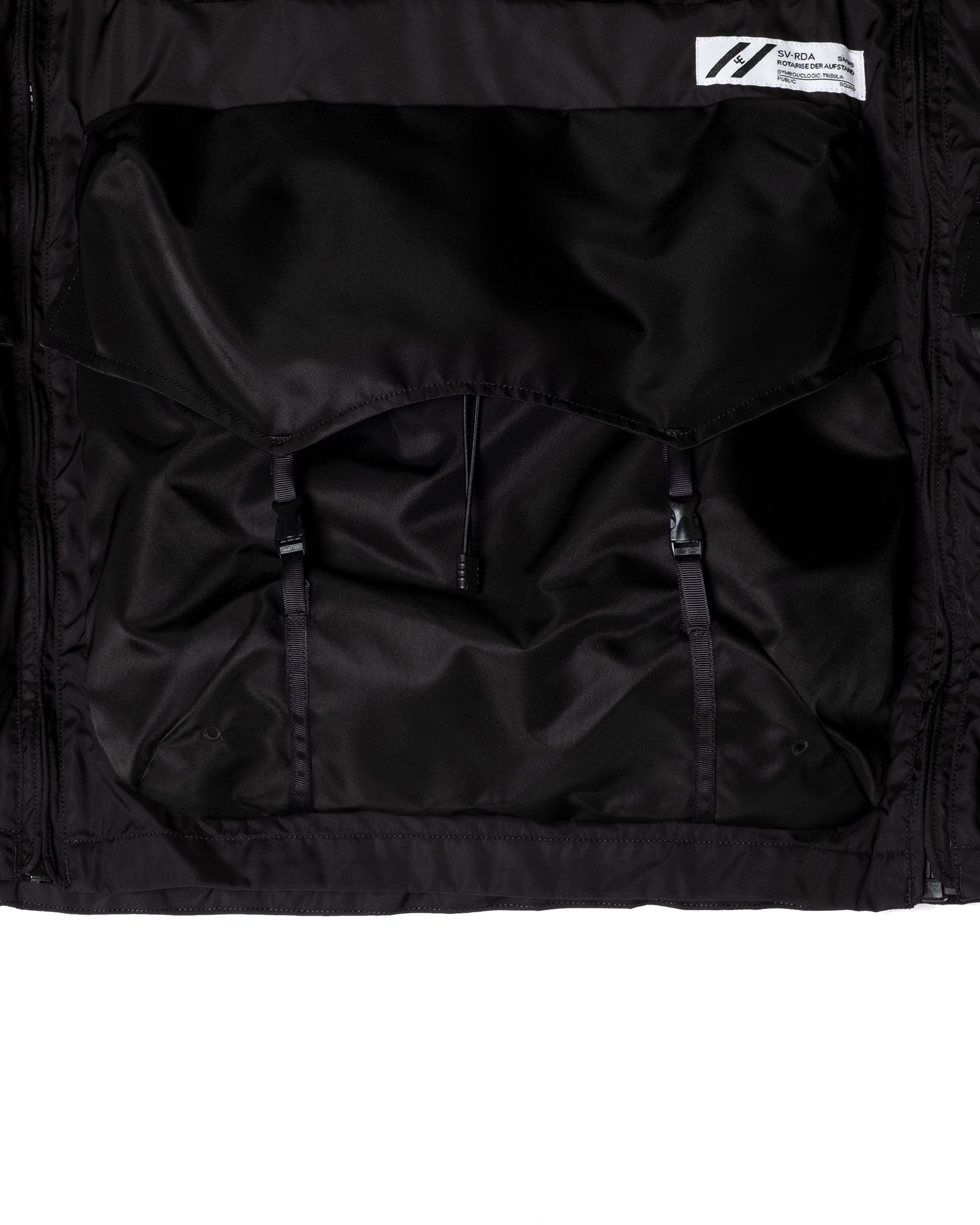 「予約商品」ALICE-PACKS W-ZIPPER WIDE HOODED JACKET / col: BLACK