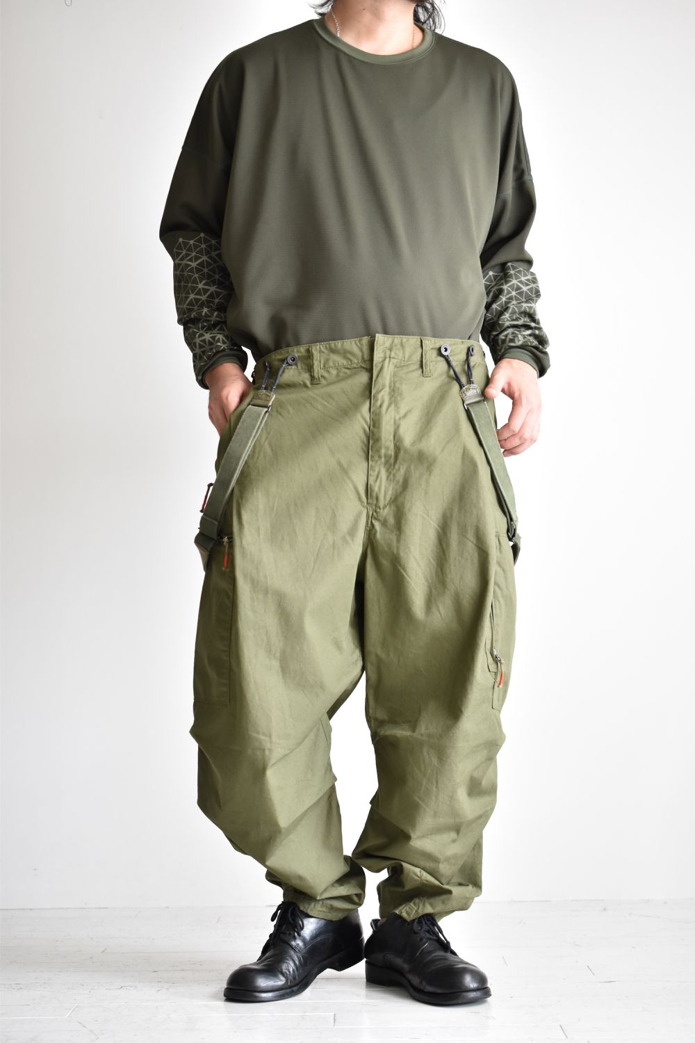 FLIGHT PLEATED SUSPENDER TROUSERS c/#2 OD