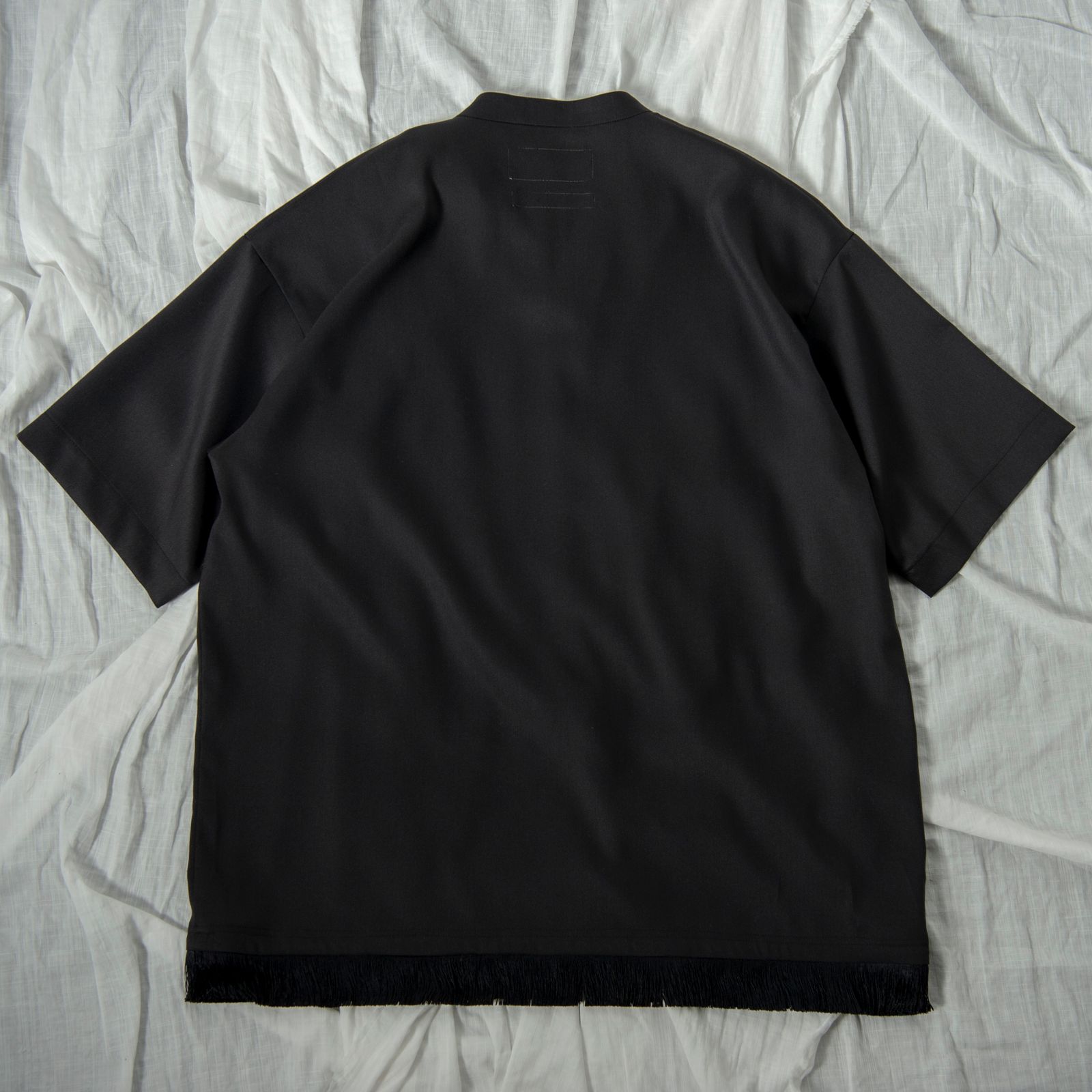 「予約商品」FRINGED PULLOVER SHIRT (BLACK)