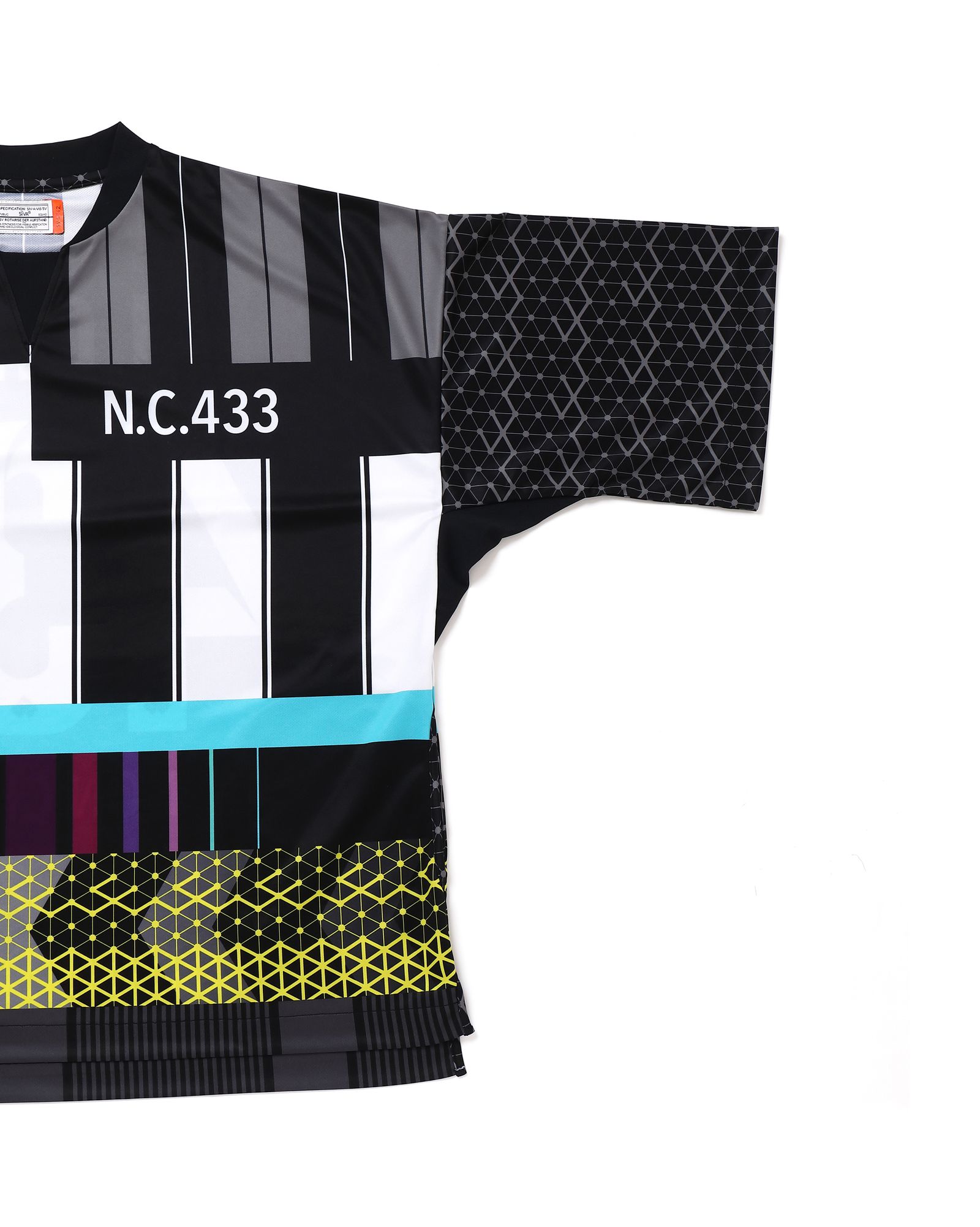 「予約商品」FOOTBALL WIDE SHIRTS # c/ BLACK_stripe