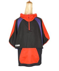 LAYERED HOODED WIDE PULL S-SLEEVE c/#3 ORN X PPL