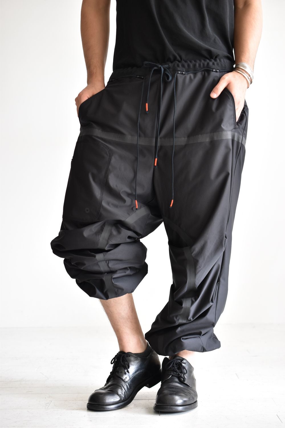 BAGGY RIP-STOP PANTS c/#1 BLACK