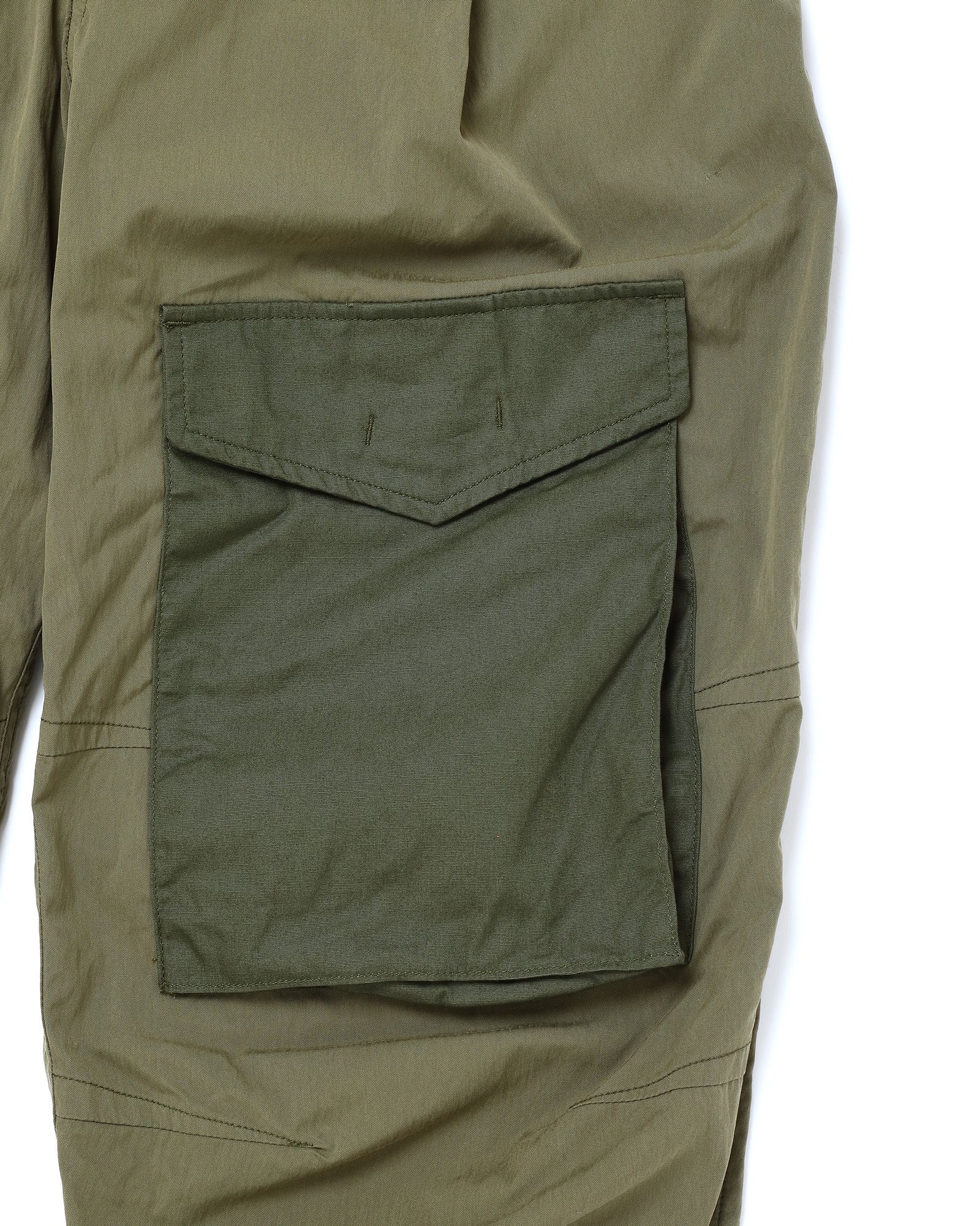 「予約商品」ONE-PLEATS CARGO TROUSERS # c/KHAKI