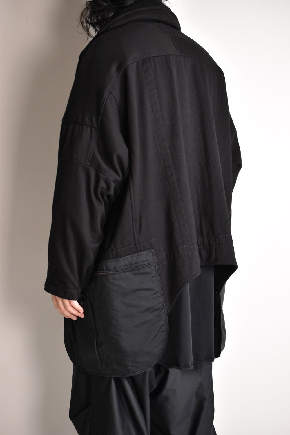 AIRBORNE SMOCK JUMP WIDE JACKET c/#1 BLACK