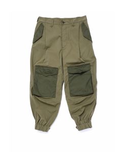 「予約商品」ONE-PLEATS CARGO TROUSERS # c/KHAKI