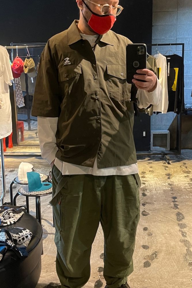 【OFFICIAL BOOTLEG CTLG 19】”ANTI-2” Micro Ripstop Loose Fit Shirts  "別注カーキ"