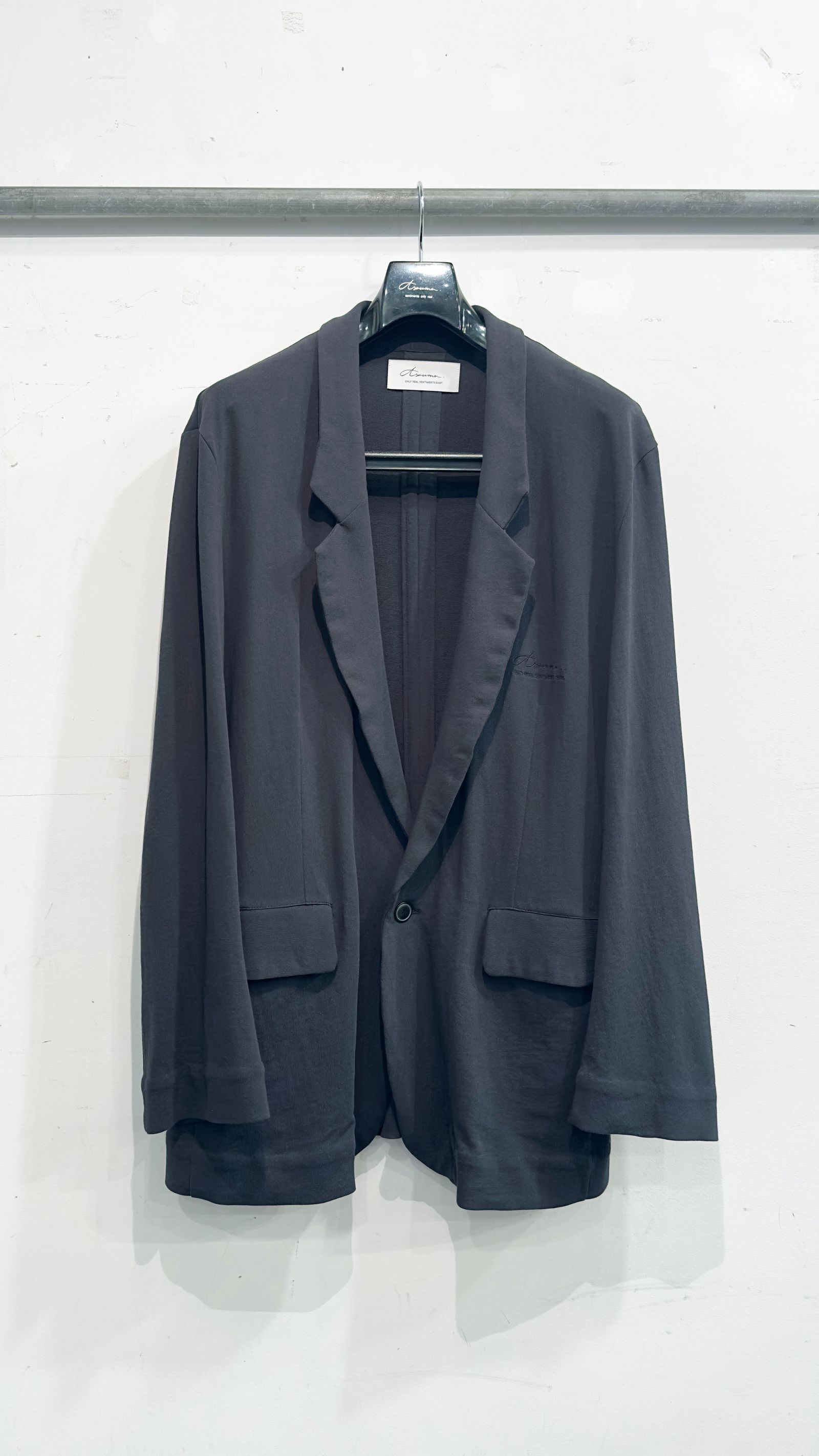 ‘”YOREYORE” JACKET / コットテーラードジャケット (BLACK,KHAKI,LIGHT GREY)