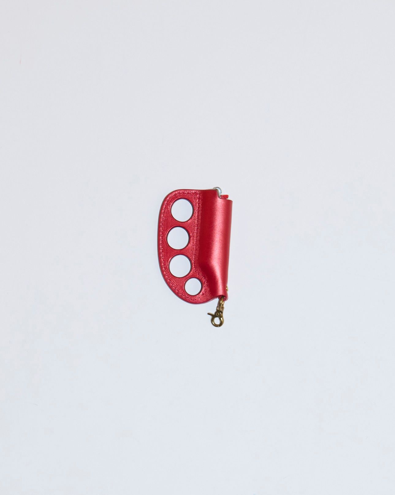 blackmeans　ナックルライターケース　メタリックレッド Leather Knuckle Lighter Case – blackmeans