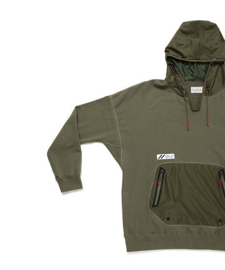 DRAW CODE HOODED PULL JERSEY c/#2 OD