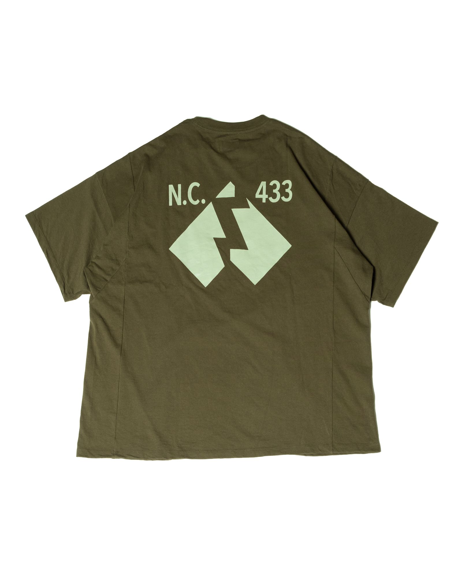 「予約商品」KANGAROO-POCKET WIDE TEE / col: KHAKI