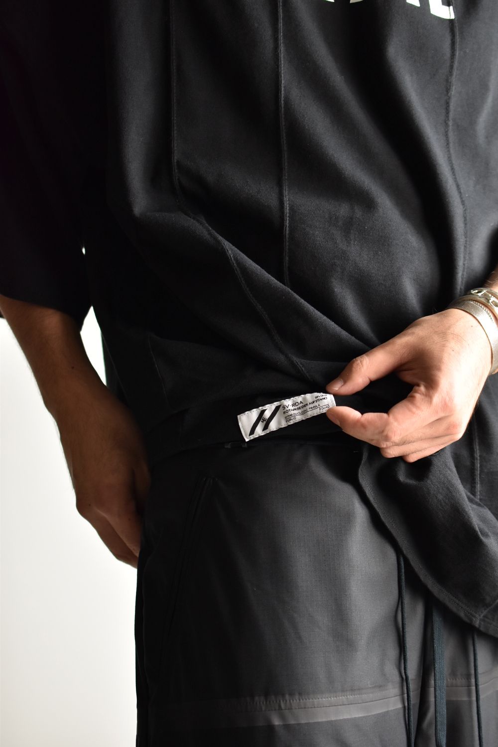 ARMED WIDE SHIRT c/#1 BLACK