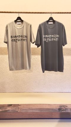 “BASARA” SANSKRIT LOGO T-SHIRT / ロゴTEE (BLACK,BEIGE)