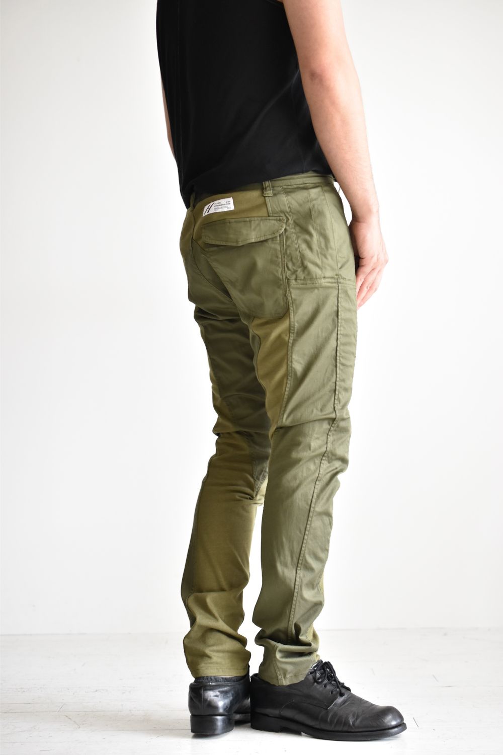 TIGHT FIT STRETCH TROUSERS c/#2 OD