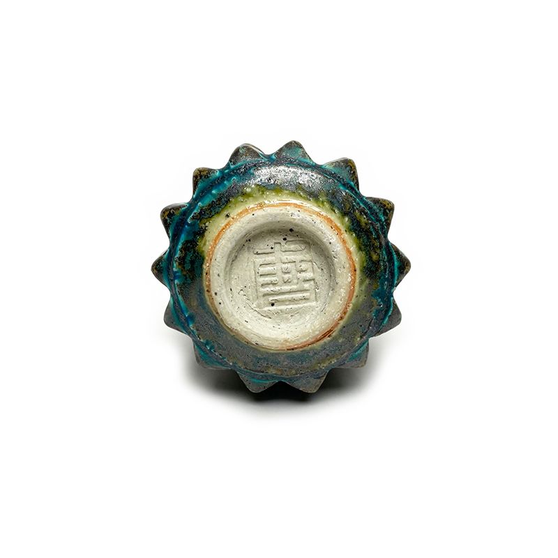 PYRAMID STUDS お猪口 "TURQUOISE" -陶器おちょこ-