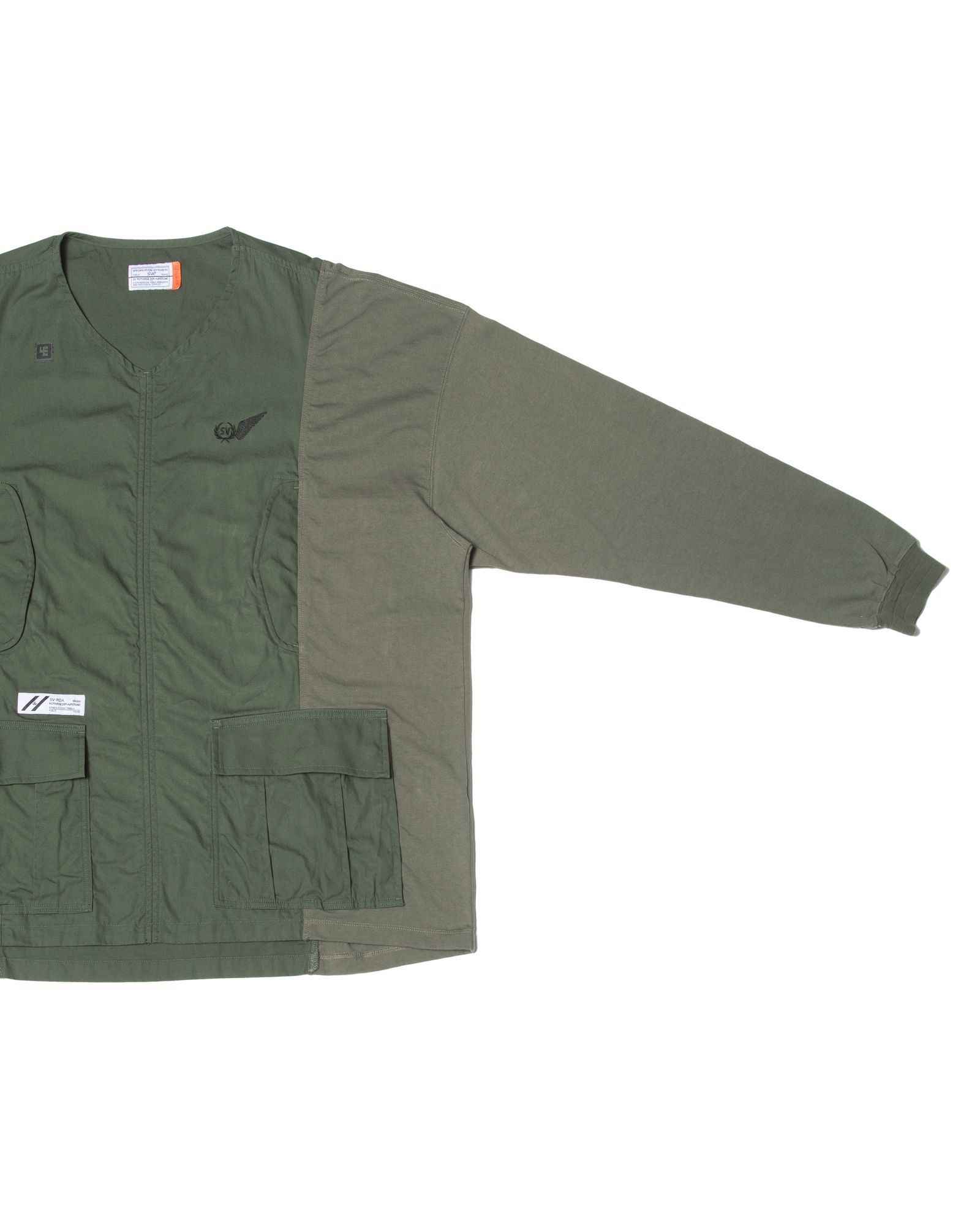 「予約商品」BDU POCKETS OVERSIZED L-SLEEVE / col: KHAKI