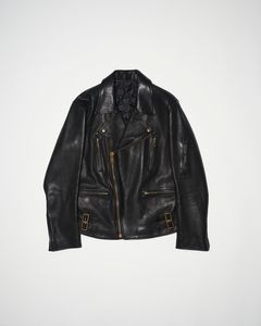945-81GJ44-1 / ライダースジャケット (Black, White)