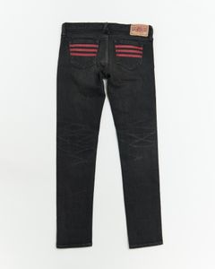 05 WOMEN SKINNY VINTAGE BLACK / ヴィンテージ スキニー デニムパンツ (ブラック) レディース
