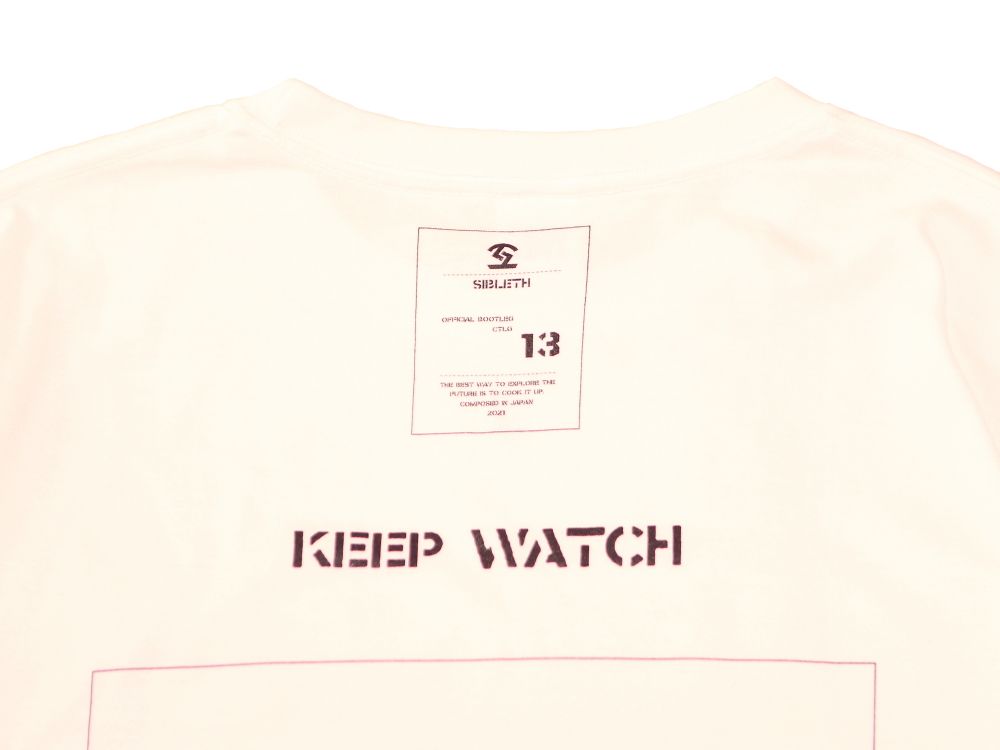 【OFFICIAL BOOTLEG CTLG 13】”KEEP WATCH” Half Sleeve T-sh (WHITE)
